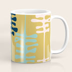 Abstract jungle - mustard Coffee Mug Gallery Image 1