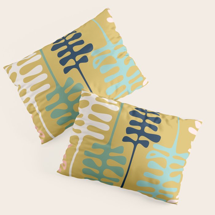 Abstract jungle - mustard Pillow Sham Gallery Image 3