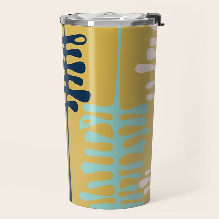 Abstract jungle - mustard Travel Mug Gallery Image 2