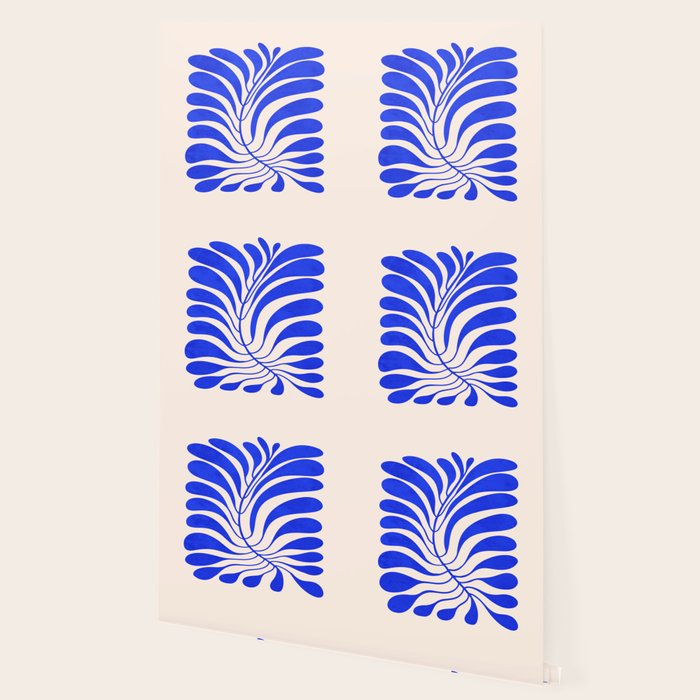 Electrik Blue Ferns: Matisse Edition Wallpaper Gallery Image 2