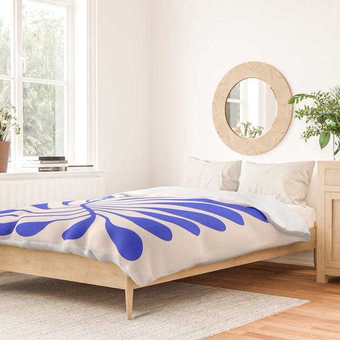 Electrik Blue Ferns: Matisse Edition Duvet Cover Gallery Image 2