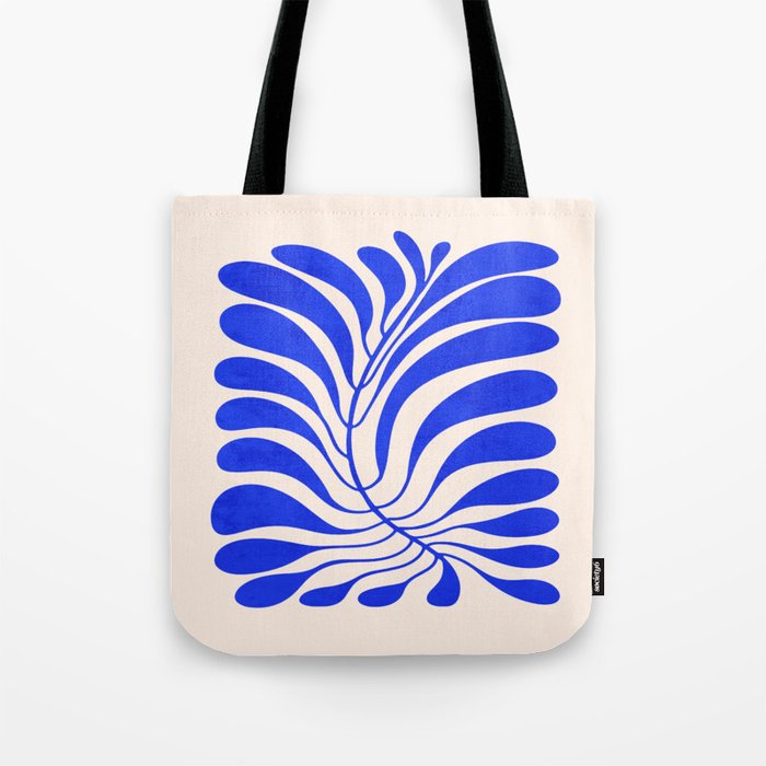 Electrik Blue Ferns: Matisse Edition Tote Bag Gallery Image 1