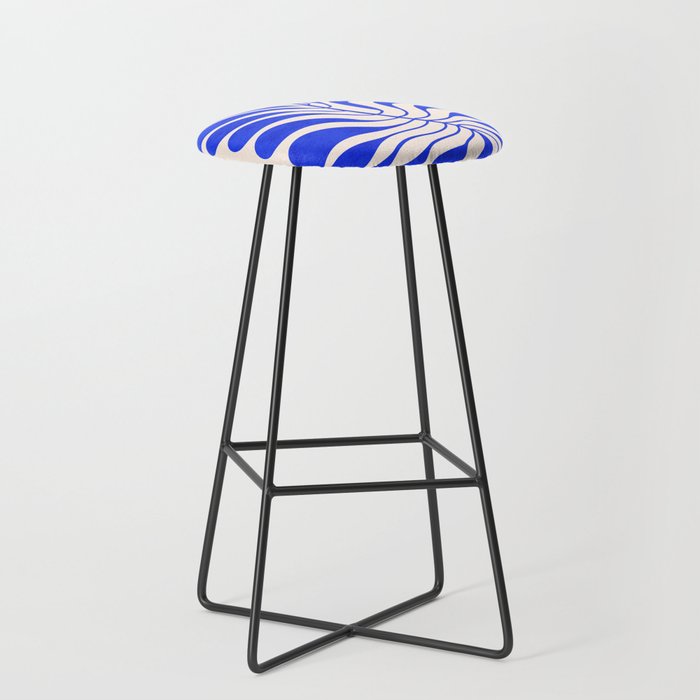Electrik Blue Ferns: Matisse Edition Stool Gallery Image 1