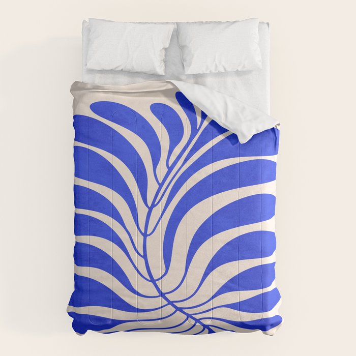 Electrik Blue Ferns: Matisse Edition Comforter Gallery Image 1