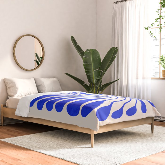 Electrik Blue Ferns: Matisse Edition Comforter Gallery Image 2