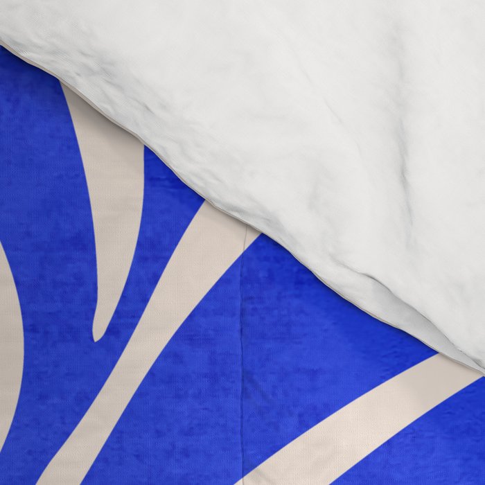 Electrik Blue Ferns: Matisse Edition Comforter Gallery Image 4