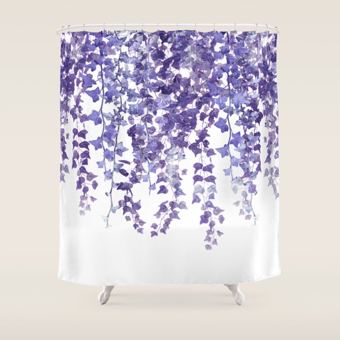 Purple Ivy Shower Curtain Gallery Image 1