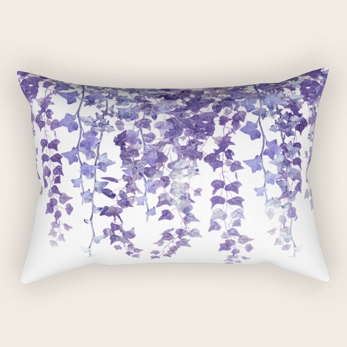 Purple Ivy Rectangular Pillow Gallery Image 2