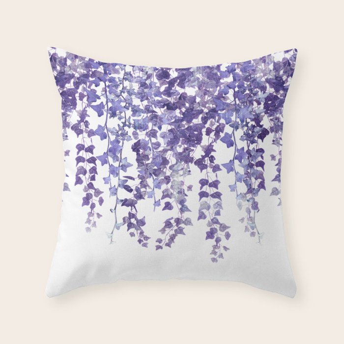 Purple Ivy Throw Pillow Gallery Image 6