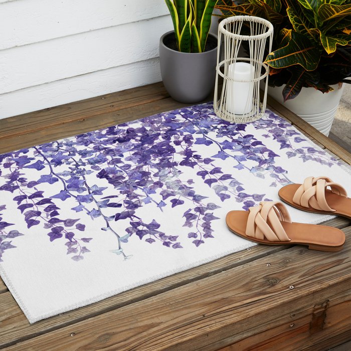 Purple Ivy Outdoor Rug Gallery Image 2