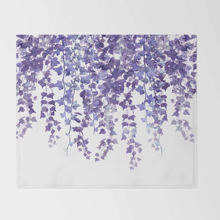 Purple Ivy Throw Blanket Gallery Image 2