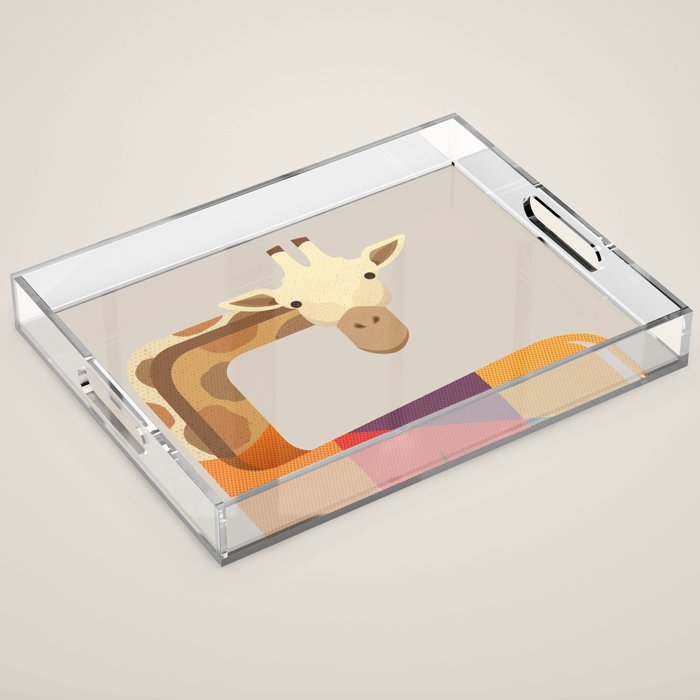 Giraffe Acrylic Tray Gallery Image 1
