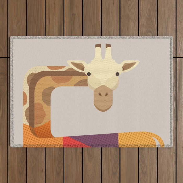 Giraffe Outdoor Rug Gallery Image 1