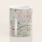 Vintage Map of Indianapolis Indiana (1884) Coffee Mug Gallery Image 4