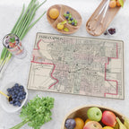 Vintage Map of Indianapolis Indiana (1884) Cutting Board Gallery Image 2