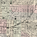 Vintage Map of Indianapolis Indiana (1884) Coffee Mug Gallery Image 2