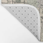 Vintage Map of Indianapolis Indiana (1884) Bath Mat Gallery Image 2