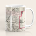 Vintage Map of Indianapolis Indiana (1884) Coffee Mug Gallery Image 1