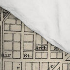 Vintage Map of Indianapolis Indiana (1884) Comforter Gallery Image 4
