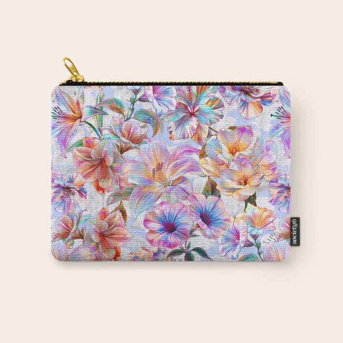 Glittering Blossoms  Carry All Pouch Gallery Image 1