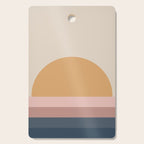 Minimal Retro Sunset - Earthy Neutral Cutting Board Gallery Image 1