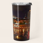 Summer Waterfire at Waterplace Park - Providence, Rhode Island Travel Mug Gallery Image 2