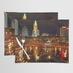 Summer Waterfire at Waterplace Park - Providence, Rhode Island Placemat Gallery Image 1