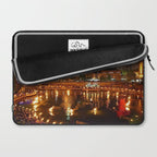 Summer Waterfire at Waterplace Park - Providence, Rhode Island Laptop Sleeve Gallery Image 2