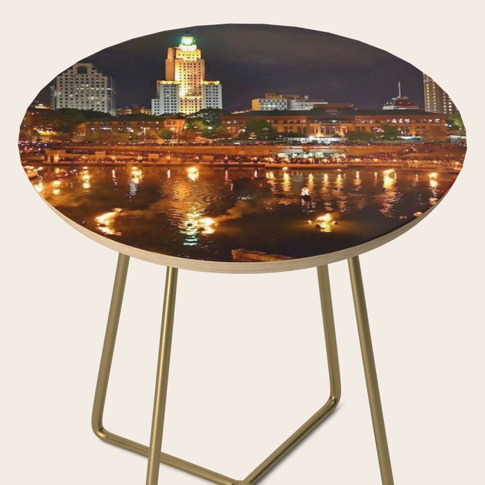 Summer Waterfire at Waterplace Park - Providence, Rhode Island Side Table Gallery Image 2