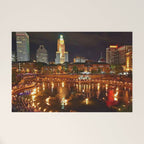 Summer Waterfire at Waterplace Park - Providence, Rhode Island Welcome Mat Gallery Image 1