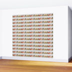 Gingerbread men and women on a gray background with stars. Gingerbread surfer. Gingerbread hula girl. Fun Christmas print. Wall Mural Gallery Image 2