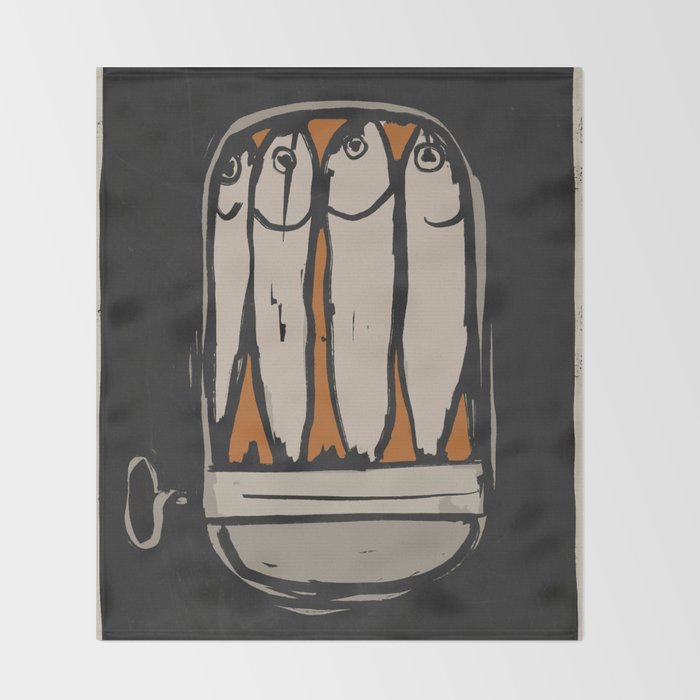 Sardines Throw Blanket Gallery Image 2