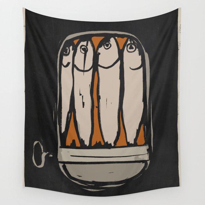 Sardines Wall Tapestry Gallery Image 4