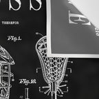 Lacrosse Player Equipment Vintage Patent Drawing Print Wall Tapestry Gallery Image 3