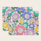 Flowerscape field - pastel Placemat Gallery Image 1