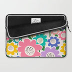 Flowerscape field - pastel Laptop Sleeve Gallery Image 2