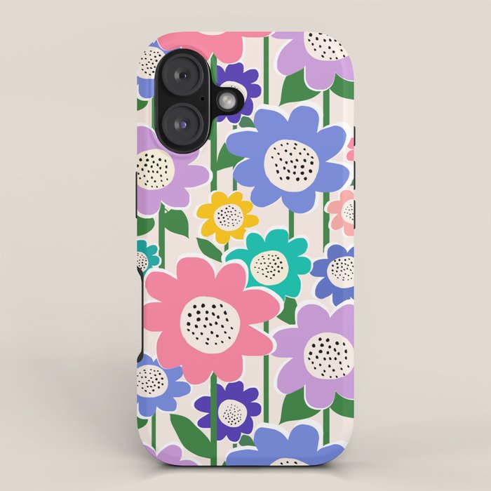 Flowerscape field - pastel iPhone Case Gallery Image 1