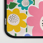 Flowerscape field - pastel Laptop Sleeve Gallery Image 3