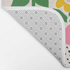 Flowerscape field - pastel Bath Mat Gallery Image 2
