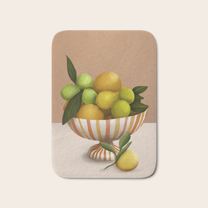 Golden Citrus 1 Bath Mat Gallery Image 1