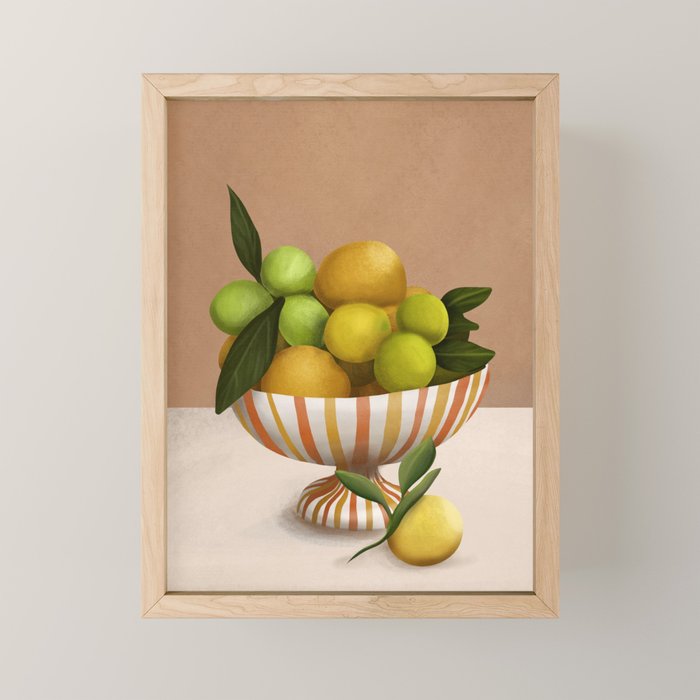 Golden Citrus 1 Mini Art Print Gallery Image 1
