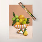 Golden Citrus 1 Wrapping Paper Gallery Image 1
