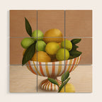 Golden Citrus 1 Wood Wall Art Gallery Image 1