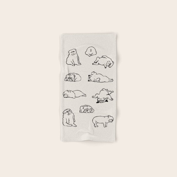 More Sleep English Bulldog Towels Gallery Image 1
