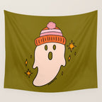 Fall Ghost Wall Tapestry Gallery Image 4