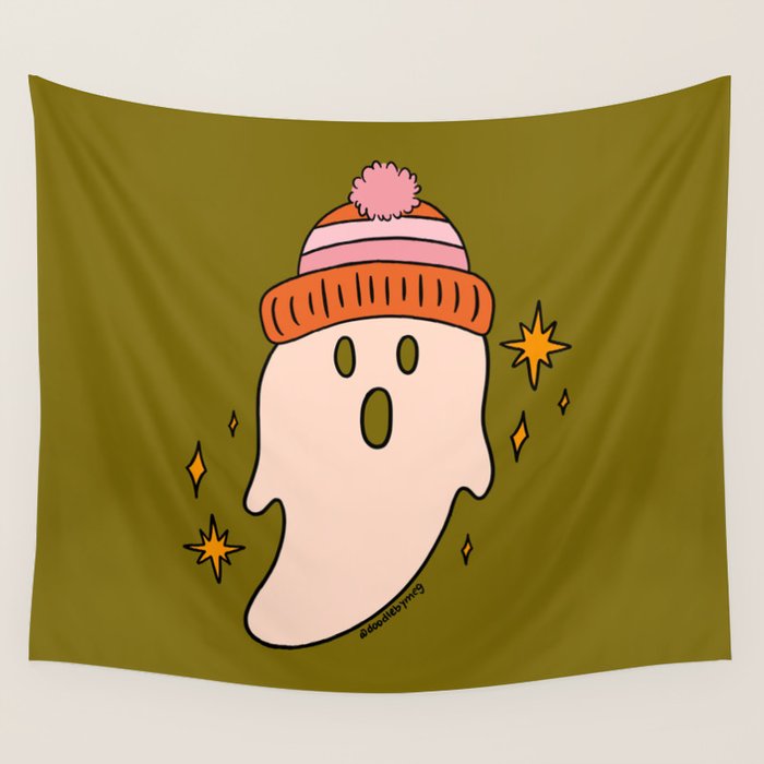 Fall Ghost Wall Tapestry Gallery Image 4