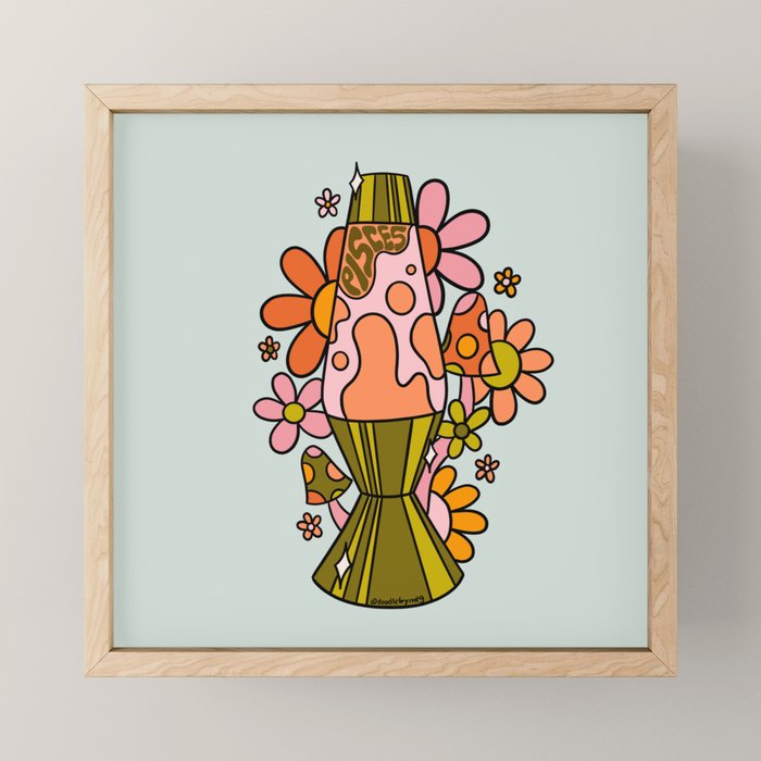 Pisces Lava Lamp Mini Art Print Gallery Image 1