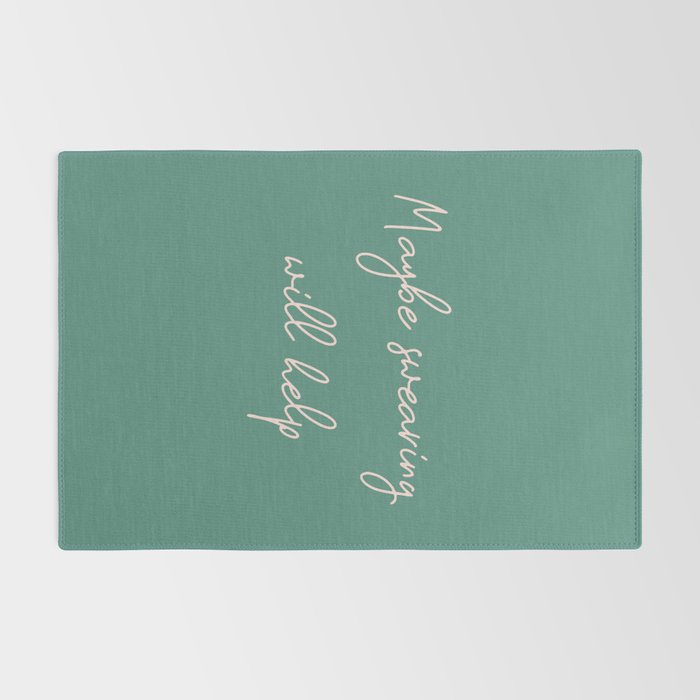 Maybe Swearing Will Help Rug Gallery Image 2