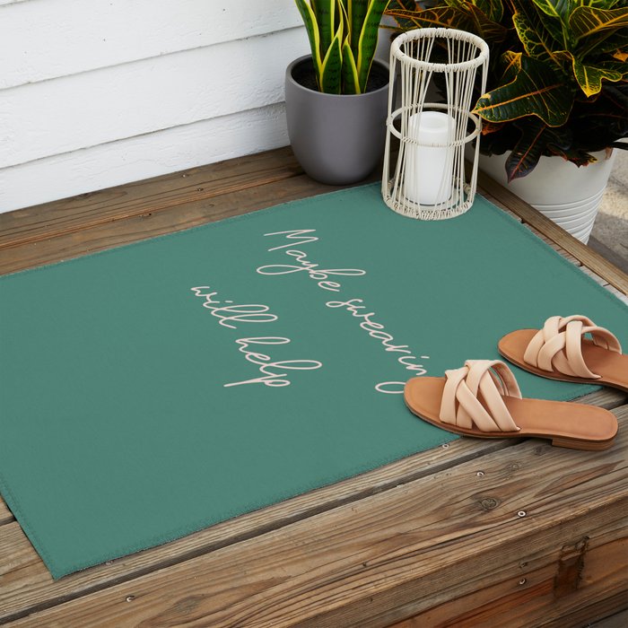 Maybe Swearing Will Help Outdoor Rug Gallery Image 2