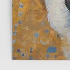 Gustav Klimt Style Dog with Blue and Gold Patterns Poster Gallery Image 3